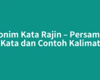 Sinonim Kata Rajin – Persamaan Kata dan Contoh Kalimat