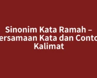 Sinonim Kata Ramah – Persamaan Kata dan Contoh Kalimat