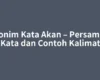 Sinonim Kata Akan – Persamaan Kata dan Contoh Kalimat