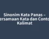 Sinonim Kata Panas – Persamaan Kata dan Contoh Kalimat