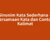 Sinonim Kata Sederhana – Persamaan Kata dan Contoh Kalimat