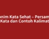 Sinonim Kata Sehat – Persamaan Kata dan Contoh Kalimat