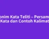 Sinonim Kata Teliti – Persamaan Kata dan Contoh Kalimat