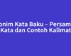 Sinonim Kata Baku – Persamaan Kata dan Contoh Kalimat