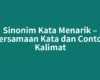 Sinonim Kata Menarik – Persamaan Kata dan Contoh Kalimat
