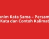 Sinonim Kata Sama – Persamaan Kata dan Contoh Kalimat