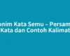Sinonim Kata Semu – Persamaan Kata dan Contoh Kalimat